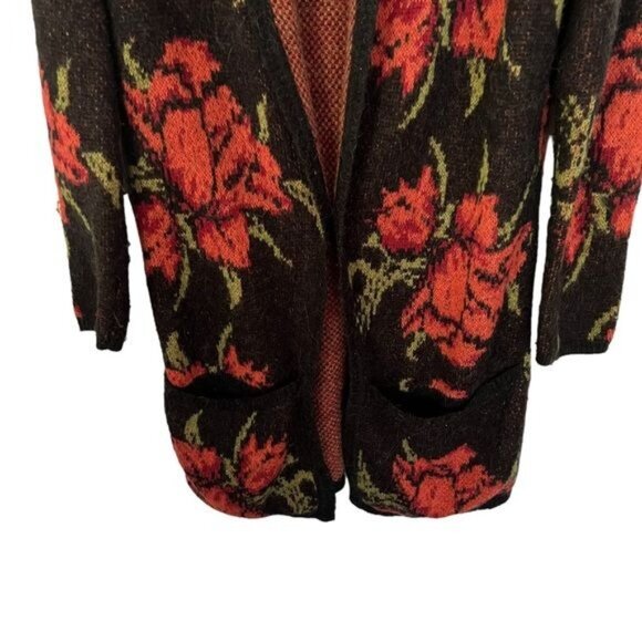 Free People Rose Flower Power Cardigan Small - Picture 4 of 10